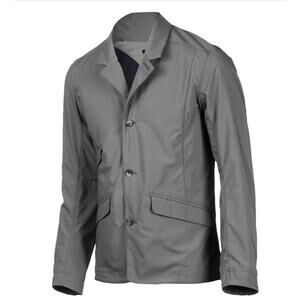 NAU Mens Blazer Riding Jacket Size M Gray Utility Sustainable Recycled Polyester